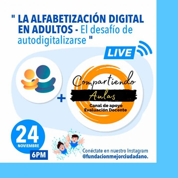 Fundación Mejor Ciudadano realizará webinar para la autodigitalización en adultos