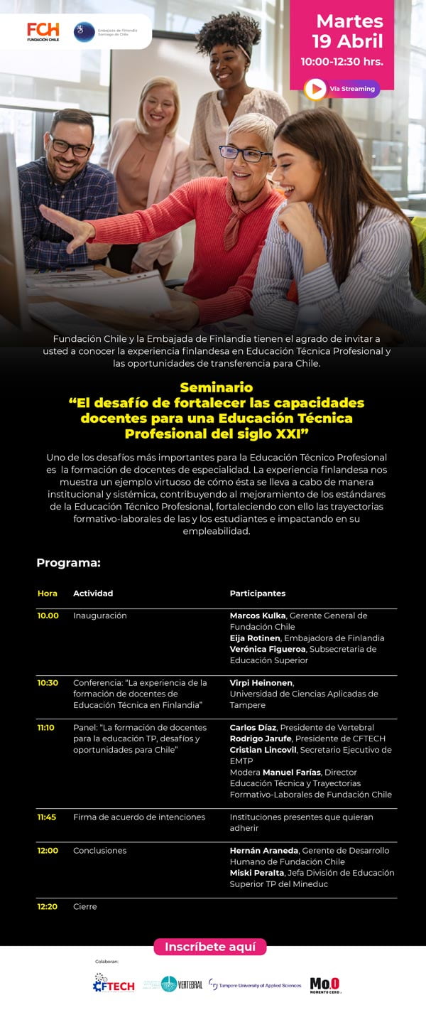 Seminario Internacional El desafío de fortalecer las capacidades docentes para una Educación Técnico Profesional