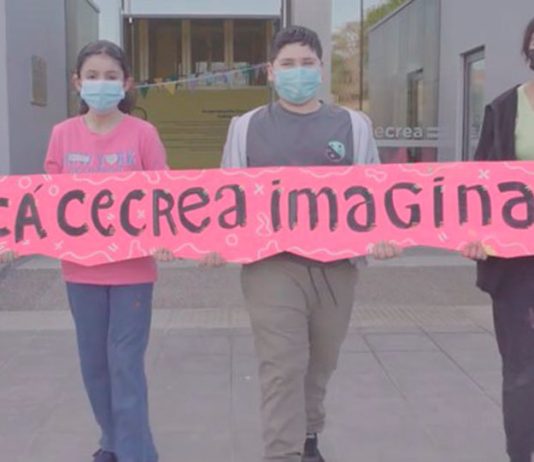 Niñas, niños y jóvenes de "cecrea La Ligua" protagonizan campaña por su derecho a imaginar y crear