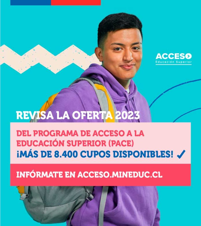 Mineduc publica oferta académica del Programa de Acceso a la Educación Superior (PACE), con más de 8 mil cupos para entrar a la universidad 