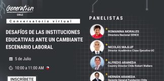 Desafíos de las instituciones educativas ante un cambiante escenario laboral El nuevo conversatorio virtual de Generation Chile