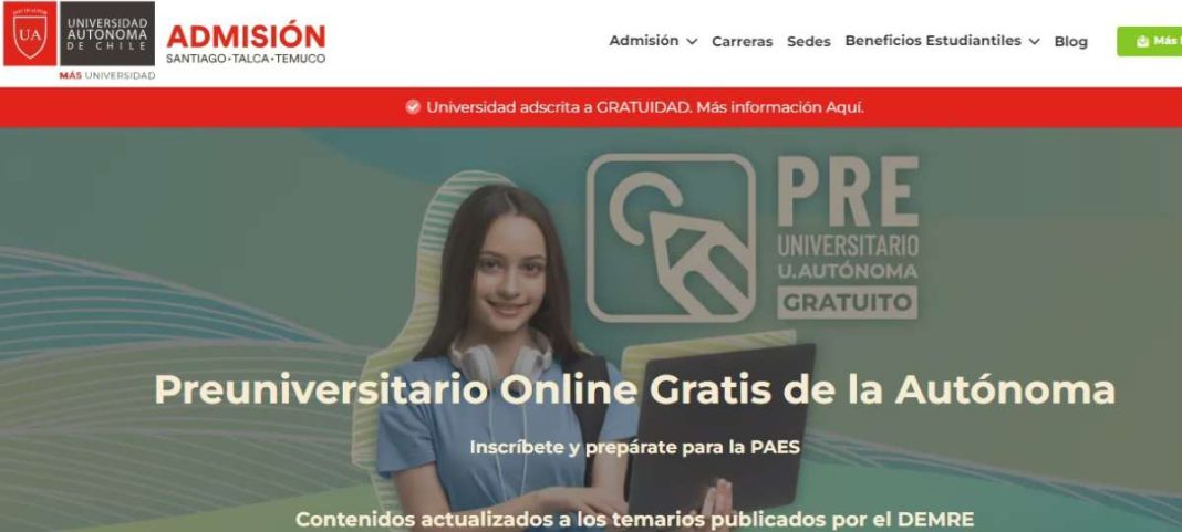 Abiertas postulaciones a preuniversitario gratuito de la Universidad Autónoma