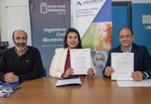 Con Escuela de Ingeniería Biomédica (ICB) U. de Valparaíso firma convenio con ADIMECH para desarrollo de dispositivos médicos