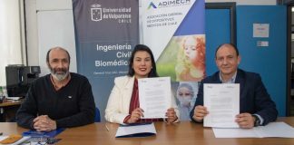 Con Escuela de Ingeniería Biomédica (ICB) U. de Valparaíso firma convenio con ADIMECH para desarrollo de dispositivos médicos