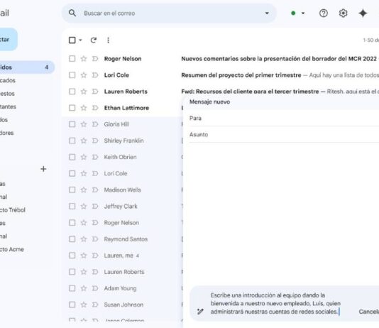 Google Ayúdame a escribir Gemini en Workspace ahora disponible en español para ayudarte a escribir en Gmail y Google Docs