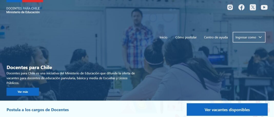 Ministerio de Educación presentó Docentes para Chile: plataforma web que centraliza ofertas laborales para profesores y profesoras 