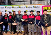 Estudiantes mostraron su habilidad en el lanzamiento del H2 Grand Prix, la carrera de autos a hidrógeno verde