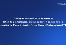 Comienza periodo de validación de datos de profesionales de la educación para rendir la Evaluación de Conocimientos Específicos y Pedagógicos (ECEP)