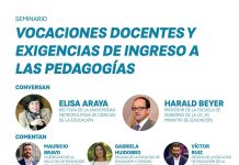 Seminario Vocaciones docentes y exigencias de ingreso a las pedagogías