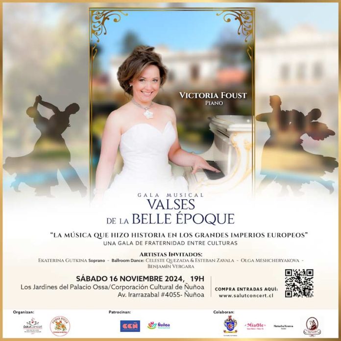 Gala musical VALSES DE LA BELLE ÉPOQUE con Victoria Foust | Corporación Cultural de Ñuñoa Gala musical VALSES DE LA BELLE ÉPOQUE con Victoria Foust | Corporación Cultural de Ñuñoa