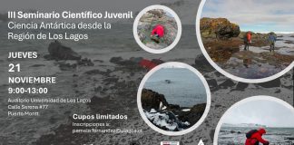 Mañana se realiza el III Seminario Científico Juvenil Ciencia Antártica desde la Región de Los Lagos