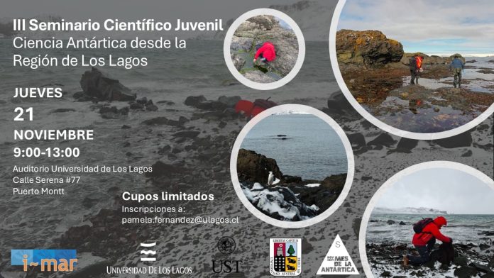 Mañana se realiza el III Seminario Científico Juvenil Ciencia Antártica desde la Región de Los Lagos