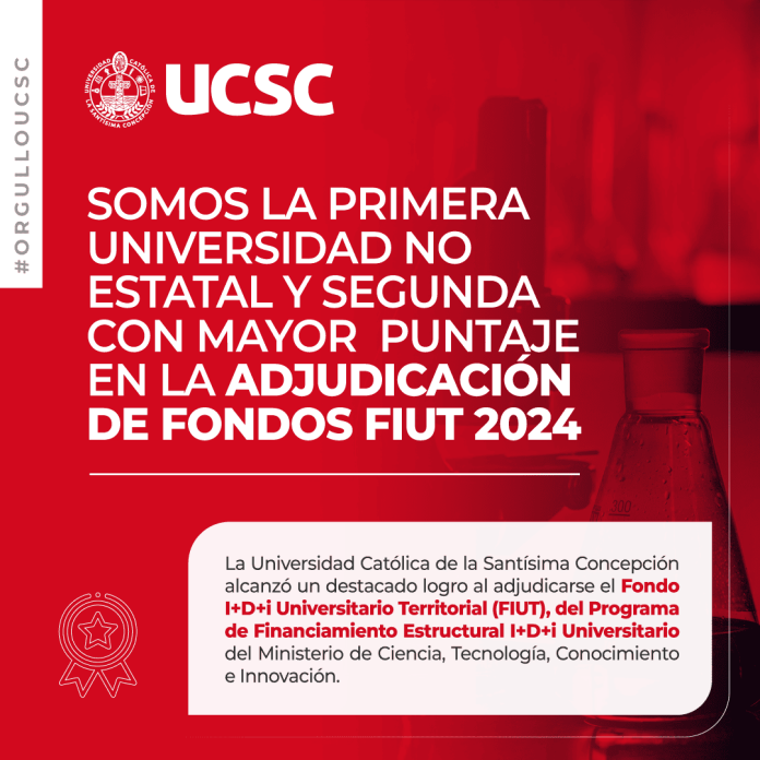 UCSC lidera entre universidades no estatales en adjudicación de fondo FIUT 2024 UCSC lidera entre universidades no estatales en adjudicación de fondo FIUT 2024