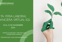 4ta Feria Laboral Financiera Virtual IGS 2024: promoviendo el futuro de las finanzas verdes y la sostenibilidad