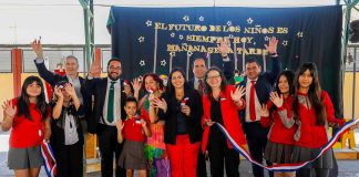Ministro de Educación cerró el año escolar 2024 con inauguración de obras en escuela de Quinta Normal