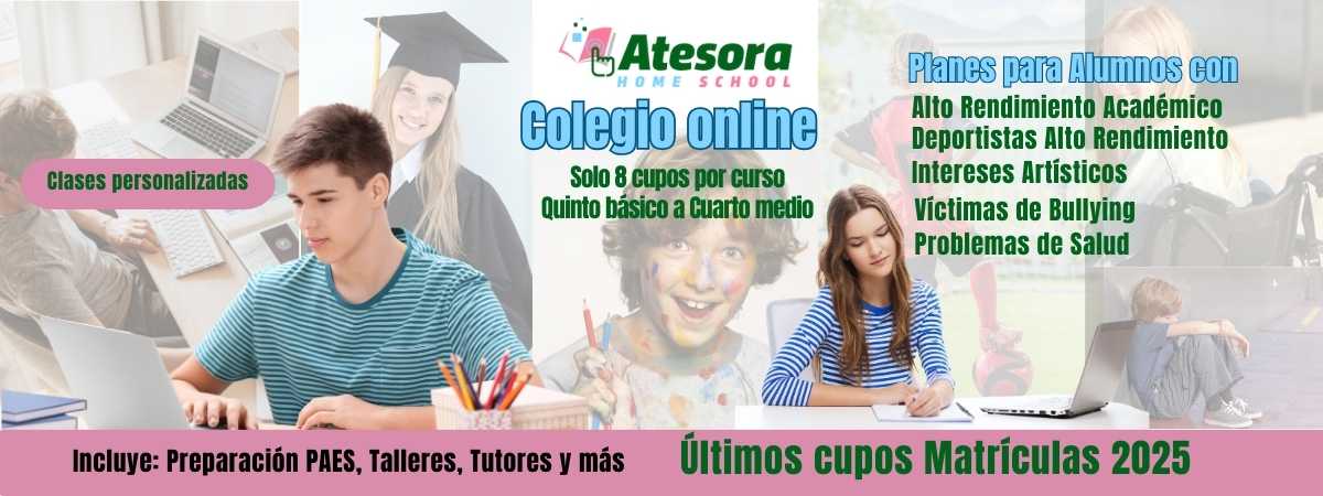 Colegio online Atesora matrículas 2025