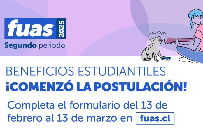 FUAS 2025: Comenzó el segundo período de postulación a la gratuidad y beneficios estudiantiles
