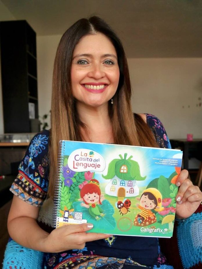 Mónica Lepín, educadora de párvulos y editora de Caligrafix, y a cargo del proyecto.ok Editorial chilena lanza novedosa propuesta para el desarrollo del lenguaje en niños