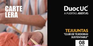8M: Duoc UC invita a mujeres a ser parte del Club de Tejedoras Sustentables este sábado 8 de marzo 