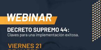 Invitan a Webinar Decreto Supremo 44: Claves para una implementación exitosa