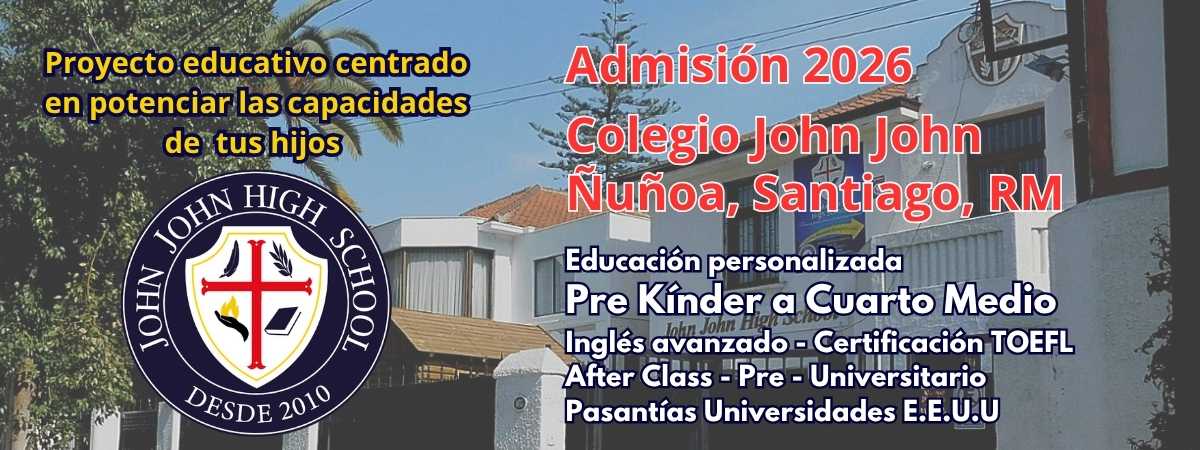 Colegio John John Ñuñoa Admisión 2026