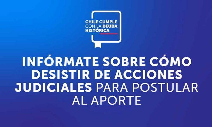 Deuda Histórica: Mineduc aclara cómo docentes pueden desistir de acciones judiciales en la CIDH y en tribunales nacionales para postular al aporte Deuda Histórica: Mineduc aclara cómo docentes pueden desistir de acciones judiciales en la CIDH y en tribunales nacionales para postular al aporte