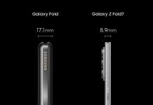 De 17,1 milímetros a 8,9 milímetros: el camino hacia una reducción del 48% en el grosor De 17,1 milímetros a 8,9 milímetros: el camino hacia una reducción del 48% en el grosor móvil Samsung Mobile Galazy Z Fold series Galaxy-Z-Fold7-History-Behind-Thickness_main1F