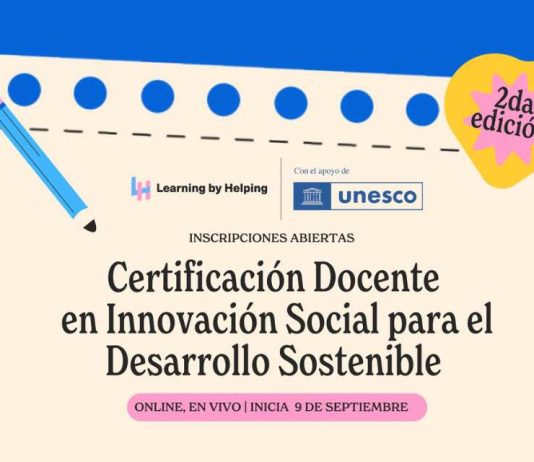 UNESCO y Learning by Helping convocan a docentes de Chile para capacitarlos en educación para la sostenibilidad