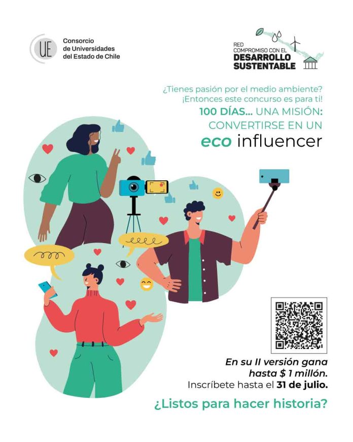 “Eco-Influencers” busca a los nuevos líderes sustentables de las universidades estatales de Chile