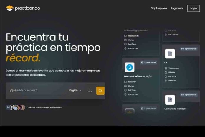 PRACTICANDO.CL LA PLATAFORMA CHILENA QUE BUSCA TRANSFORMAR EL FUTURO LABORAL DE MILES DE ESTUDIANTES PRACTICANDO.CL: LA PLATAFORMA CHILENA QUE BUSCA TRANSFORMAR EL FUTURO LABORAL DE MILES DE ESTUDIANTES