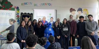 Typack Recipet inicia programa de reciclaje de botellas PET en colegio de San Bernardo