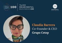 Dra. Claudia Barrera, CEO de Grupo Cetep, es reconocida entre los Meaningful Business 100 de 2025