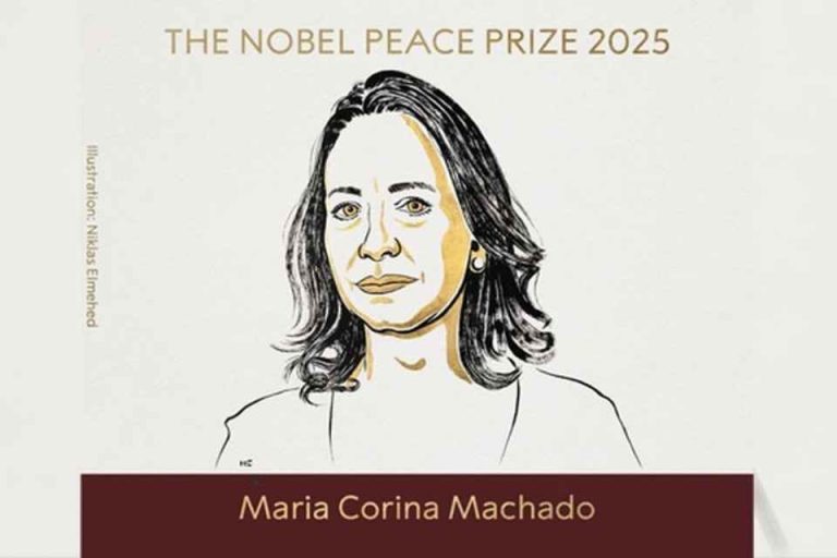 María Corina Machado obtiene el Premio Nobel de la Paz 2025 - Portal Educa