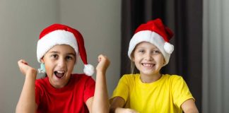 ESPERANDO AL VIEJITO PASCUERO EN EL COLEGIO