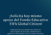 El Fondo de Educación Global Citizen de la FIFA abre solicitudes de subvenciones para organizaciones de base en todo el mundo