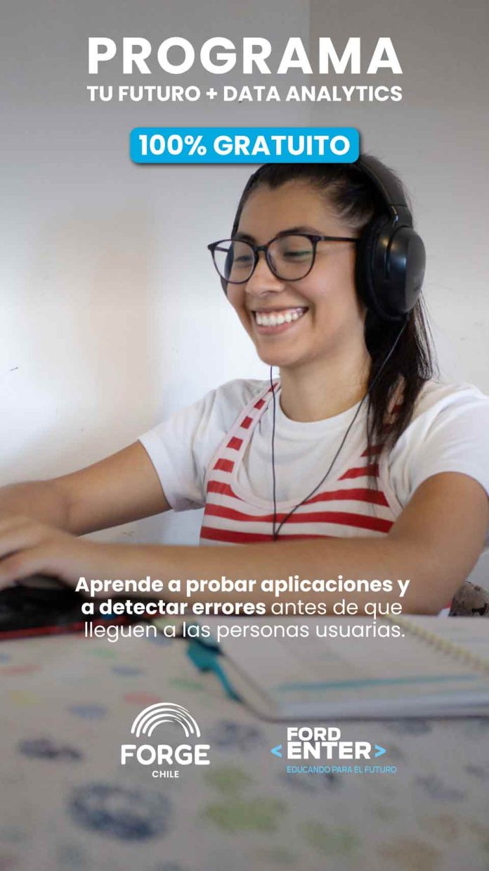 ¿Estudiar Data Analytics gratis y 100% online? Ford Enter lanza programa dirigido a jóvenes en Chile