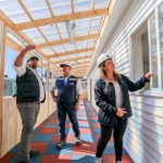 Ministro de Educación constata avance de infraestructura de jardines siniestrados en Tomé  