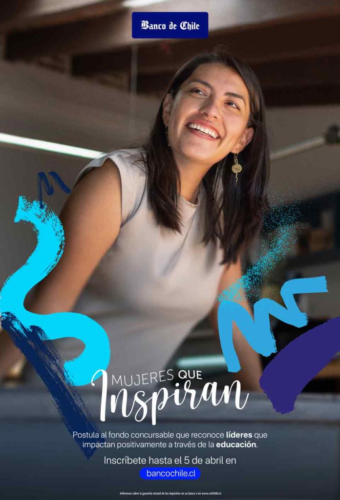 Banco de Chile lanza nueva versión del premio Mujeres que Inspiran 2026 para reconocer a líderes que impactan positivamente a través de la educación 