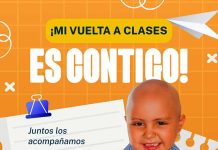 ¡Mi vuelta a clases es contigo! Campaña busca garantizar la educación de 85 niños, niñas y adolescentes con cáncer