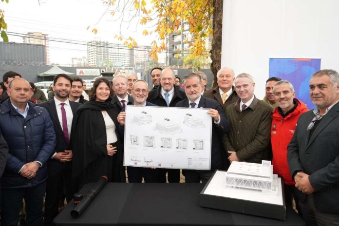 Ministro de las Culturas y gobernador instalan primera piedra de la futura Biblioteca Regional de La Araucanía en Temuco
