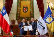 UNIR y la Alcaldía de Santiago de Chile firman un convenio estratégico para impulsar la educación online de máxima calidad en el país