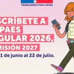 Hoy comienza la inscripción a la PAES Regular 2026, Admisión 2027