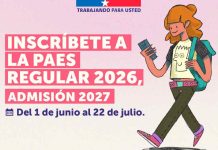 Hoy comienza la inscripción a la PAES Regular 2026, Admisión 2027