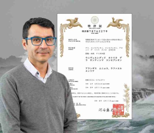 Reportaje | Académico UCSC logra primera patente en Japón con simulador de tsunamis Reportaje | Académico UCSC logra primera patente en Japón con simulador de tsunamis