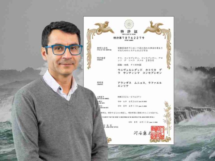 Reportaje Académico UCSC logra primera patente en Japón con simulador de tsunamis Reportaje | Académico UCSC logra primera patente en Japón con simulador de tsunamis