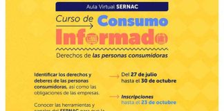 SERNAC INVITA A LA CIUDADANÍA A PARTICIPAR EN SU CURSO ONLINE GRATUITO SOBRE DERECHOS DE LAS PERSONAS CONSUMIDORAS SERNAC INVITA A LA CIUDADANÍA A PARTICIPAR EN SU CURSO ONLINE GRATUITO SOBRE DERECHOS DE LAS PERSONAS CONSUMIDORAS