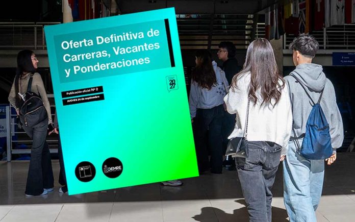 Estas son las principales novedades que trae la Oferta Definitiva de Carreras, Vacantes y Ponderaciones para la Admisión 2027