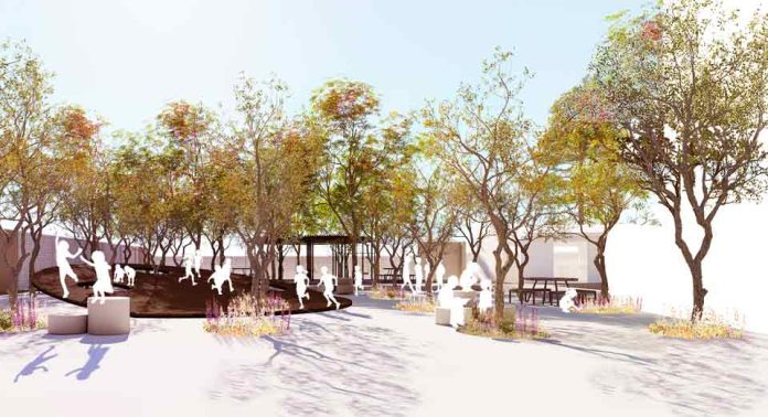 Presentan diseño de nuevo parque escolar abierto a la comunidad en Liceo Valle de Lluta de San Bernardo