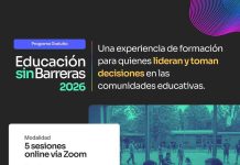 Se abre la convocatoria para Educación sin Barreras 2026: programa formativo gratuito dirigido a quienes lideran y toman decisiones en comunidades educativas