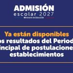 Sistema de Admisión Escolar (SAE): ya están disponibles los resultados del Periodo Principal de postulaciones a establecimientos para 2027